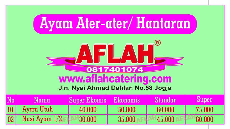ayam ater ater jogja