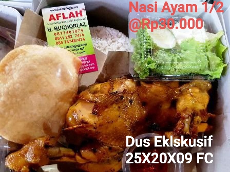 ayam setengah dengan nasi box